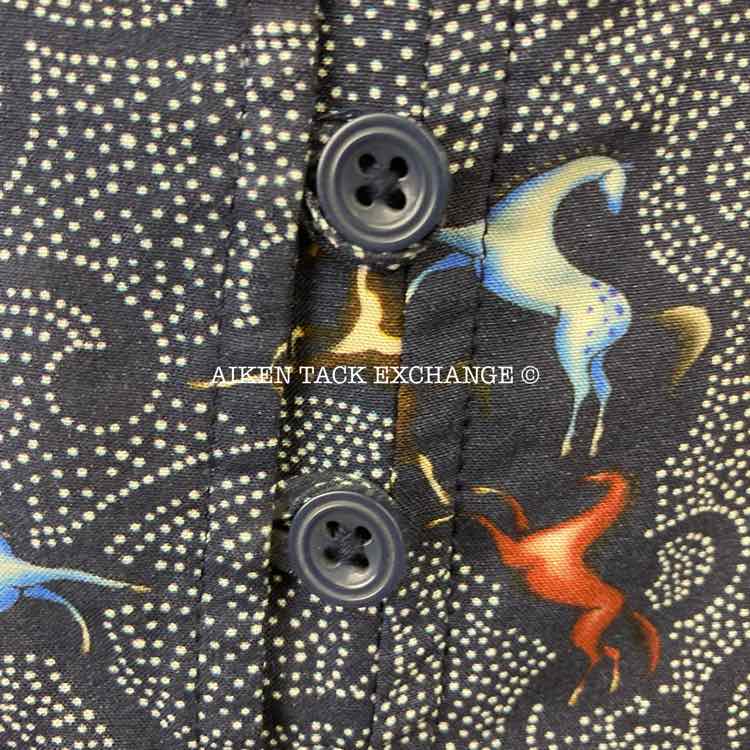 Kerrits EQL Model Button Front Dress, Indigo Starry Horse, Size 1X