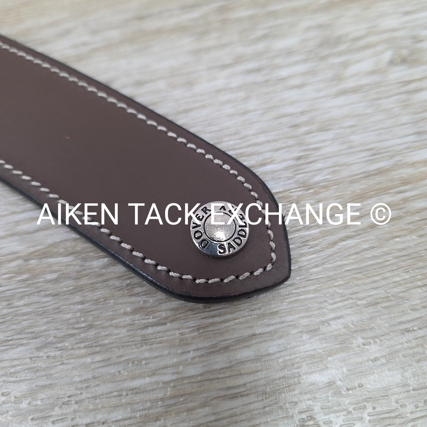 Dover Saddlery Fancy Stitched Leather Belt, Brown, 30