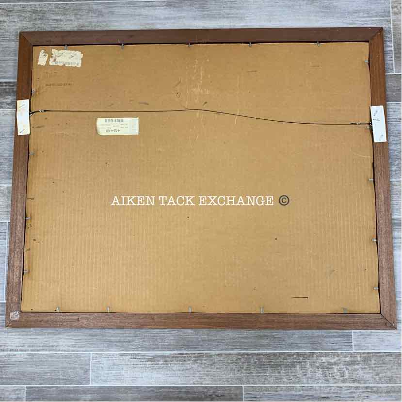 The Pink of Condition by George Wright, Matted and Framed, 31" x 25"