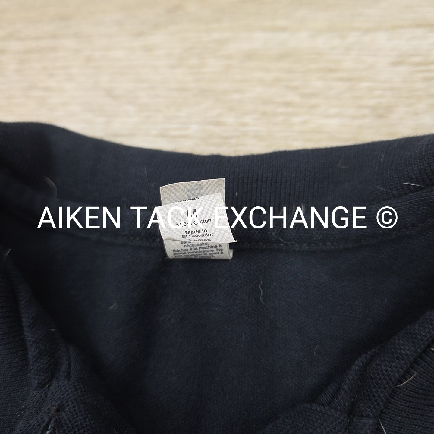 Short Sleeve Collared Polo Shirt with ATE Logo, Women's Size Medium
