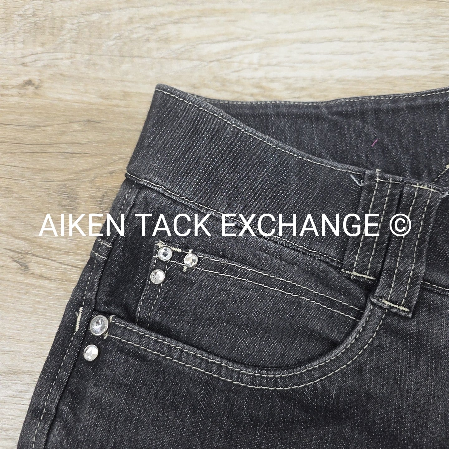 HKM Full Seat Denim Breeches, Size 38
