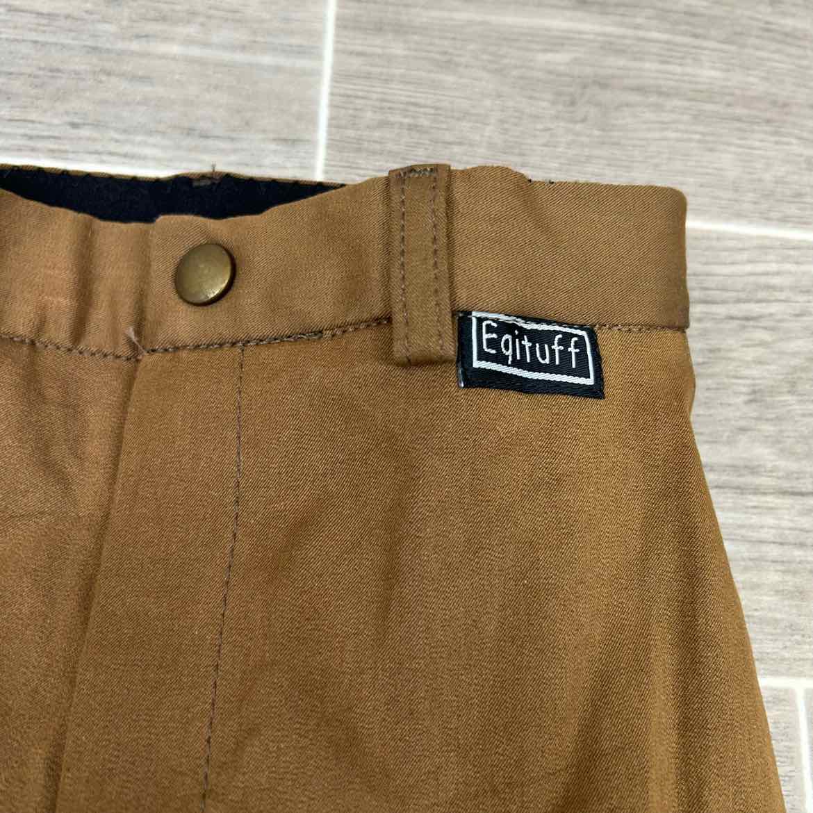 Eqituff Children's Knee Patch Breeches, Brown, Size 10, Brand New
