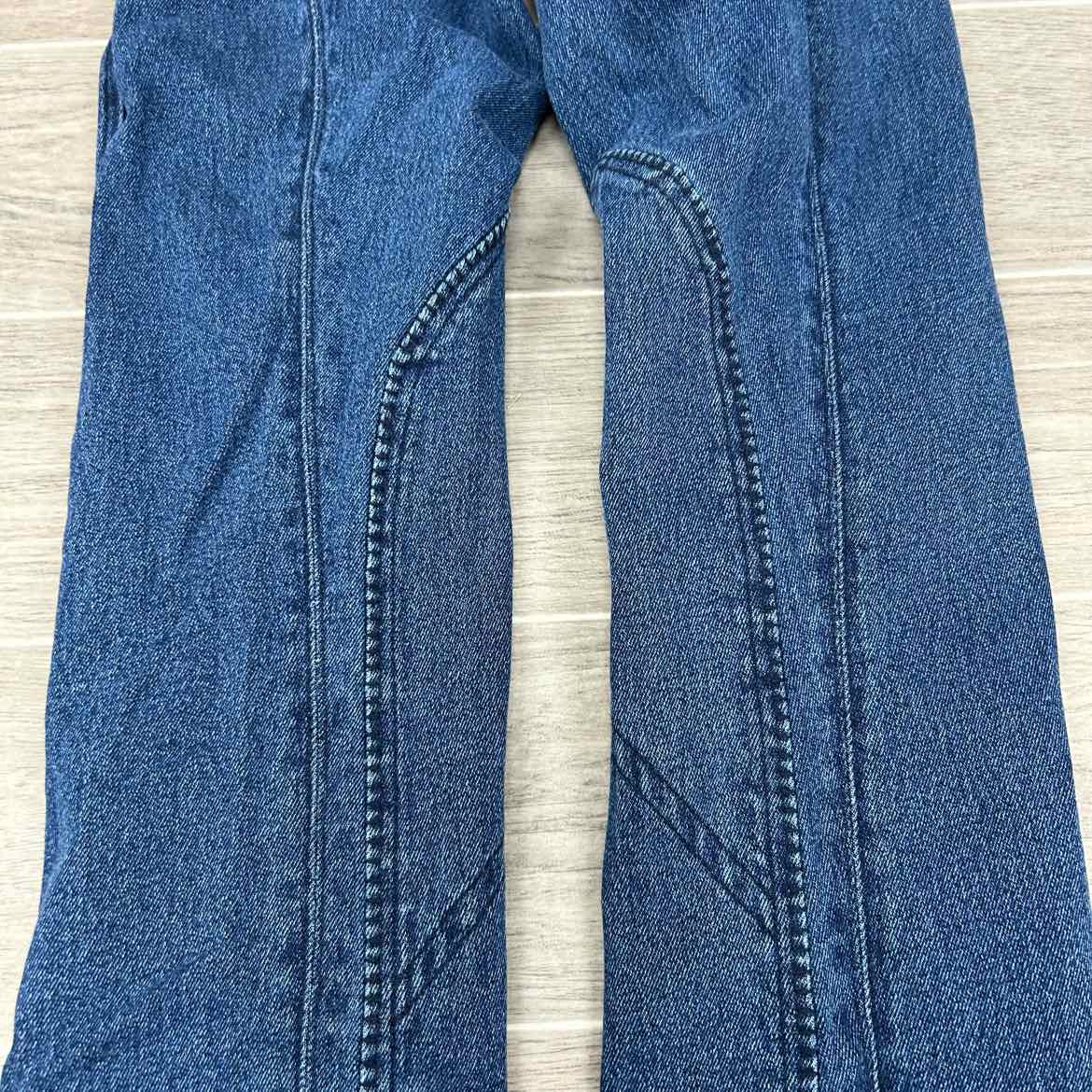 Equetech Women's Denim Knee Patch Riding Jean Breeches, Size 24 R, Brand New