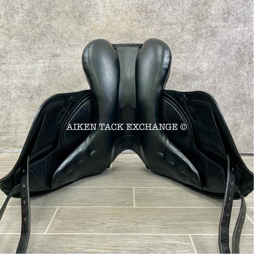 2016 Prestige X-D1D K Zero Monoflap Dressage Saddle, 17" Seat, Wide Tree, Wool Flocked Panels
