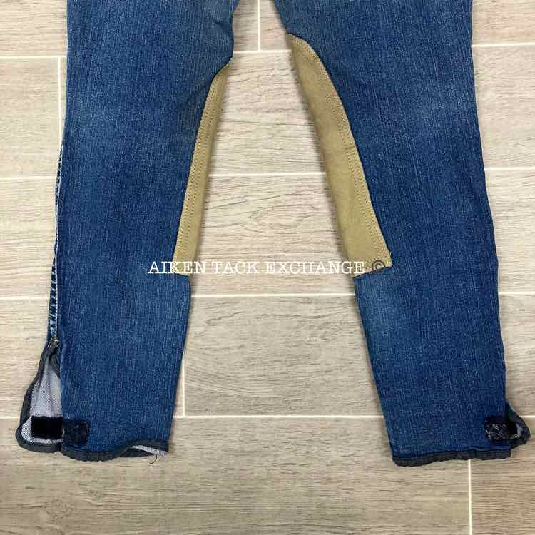 Goode Rider Knee Patch Denim Breeches, Size 30 L