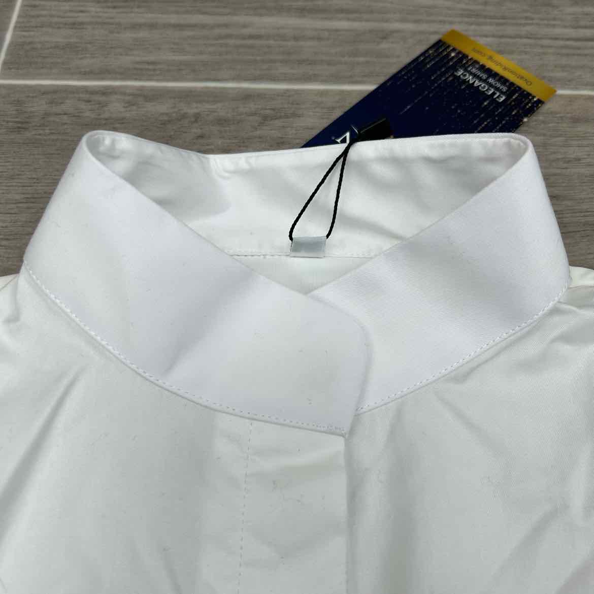 Ovation Elegance Long Sleeve Show Shirt, White, Size Large