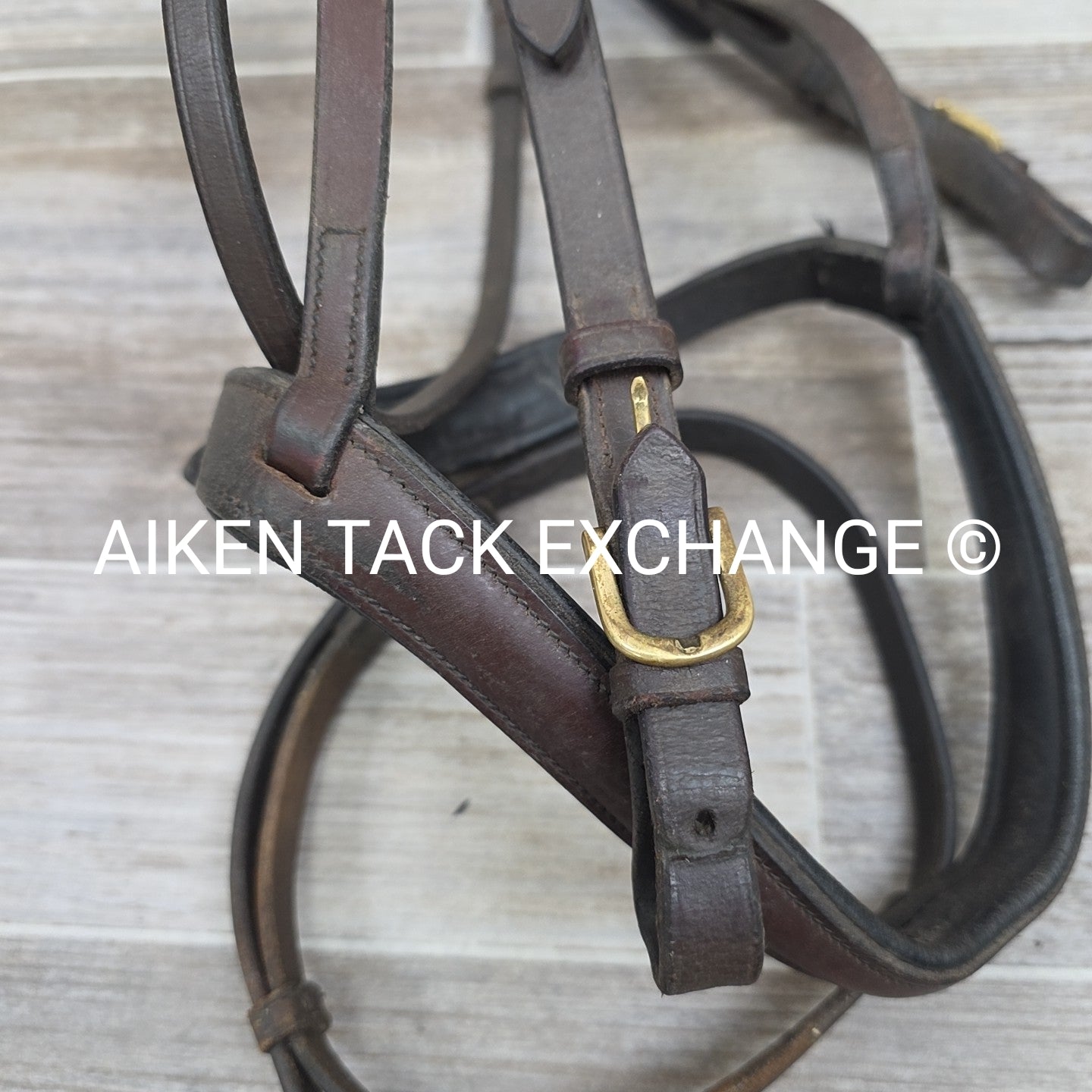 Various Brands Flash Bridle, No Reins, Brown, Size Full