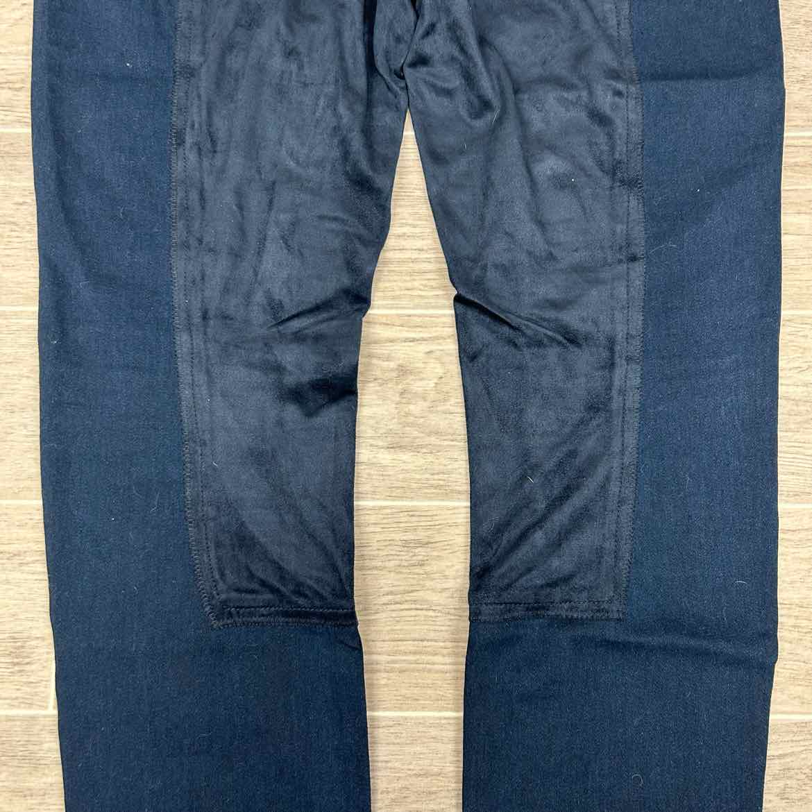 2kGrey Denim Full Seat Breeches, Size 34
