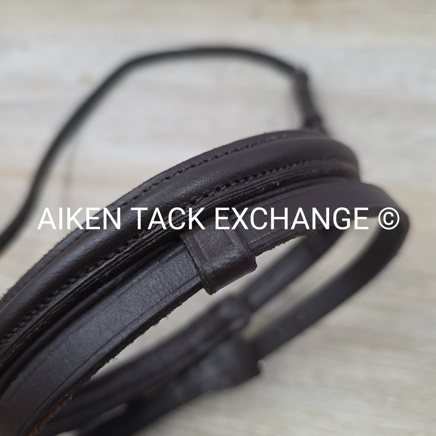 Plain Raised Flash Noseband, Brown, Size Full
