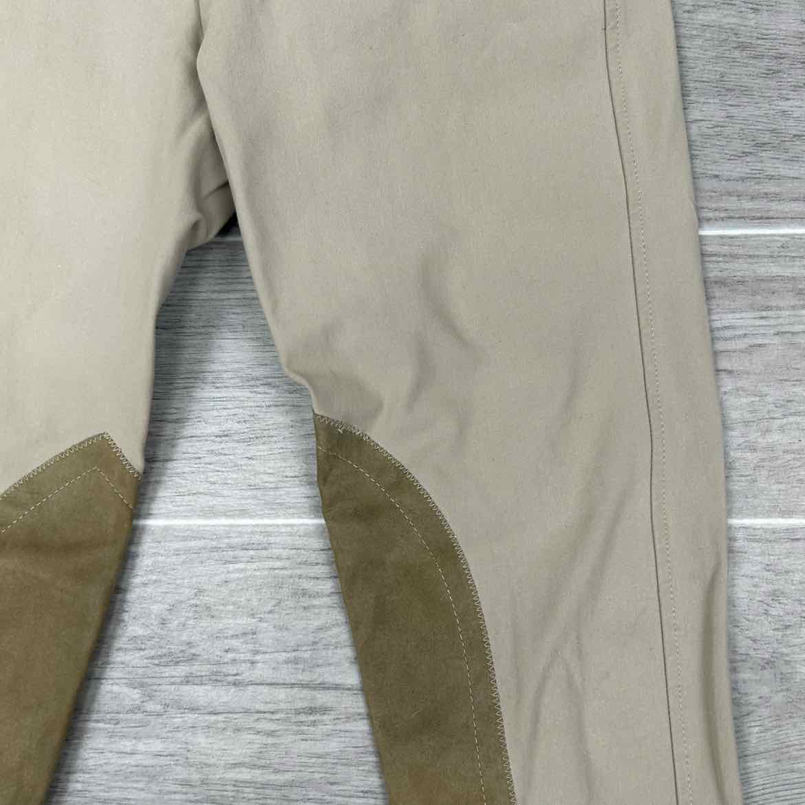 Tailored Sportsman Trophy Hunter Knee Patch Sock Bottom Breeches, Size 24