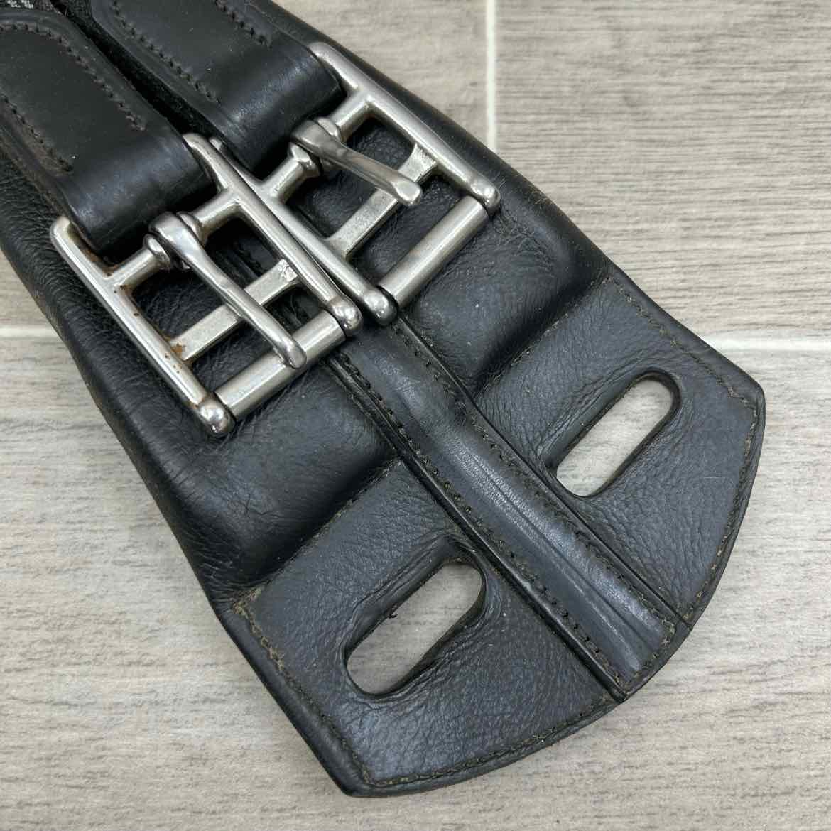Leather Dressage Girth, Black, 28"