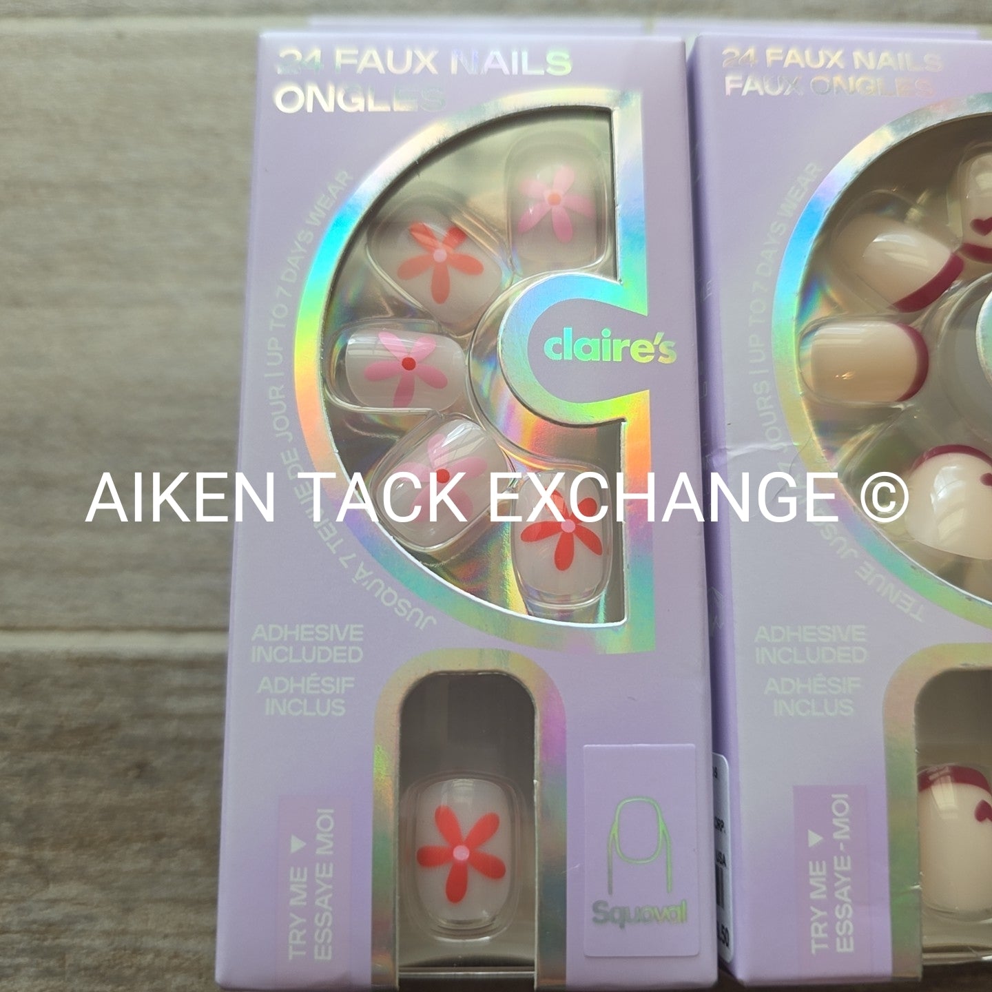 Claire's Press-On Nails (2 Sets) - 24 Count Each (48 Total)