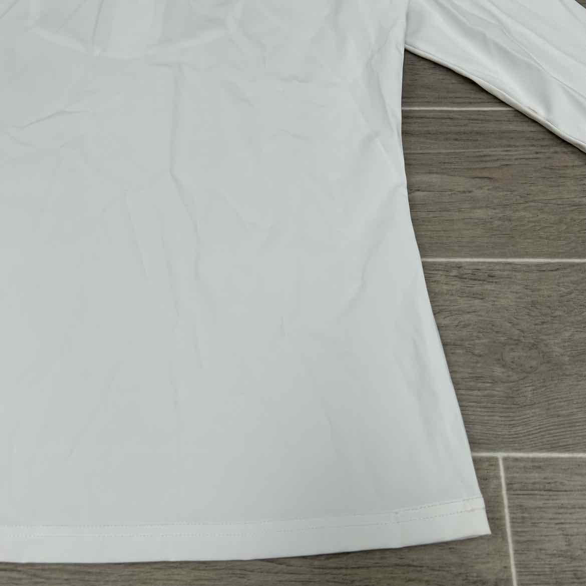 Ovation Elegance Long Sleeve Show Shirt, White, Size Medium