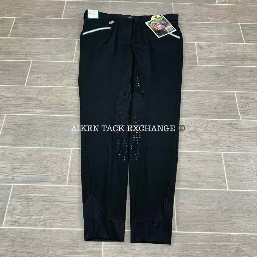 KL Select USG "Ava" Silicone Full Seat Breeches, Size 30