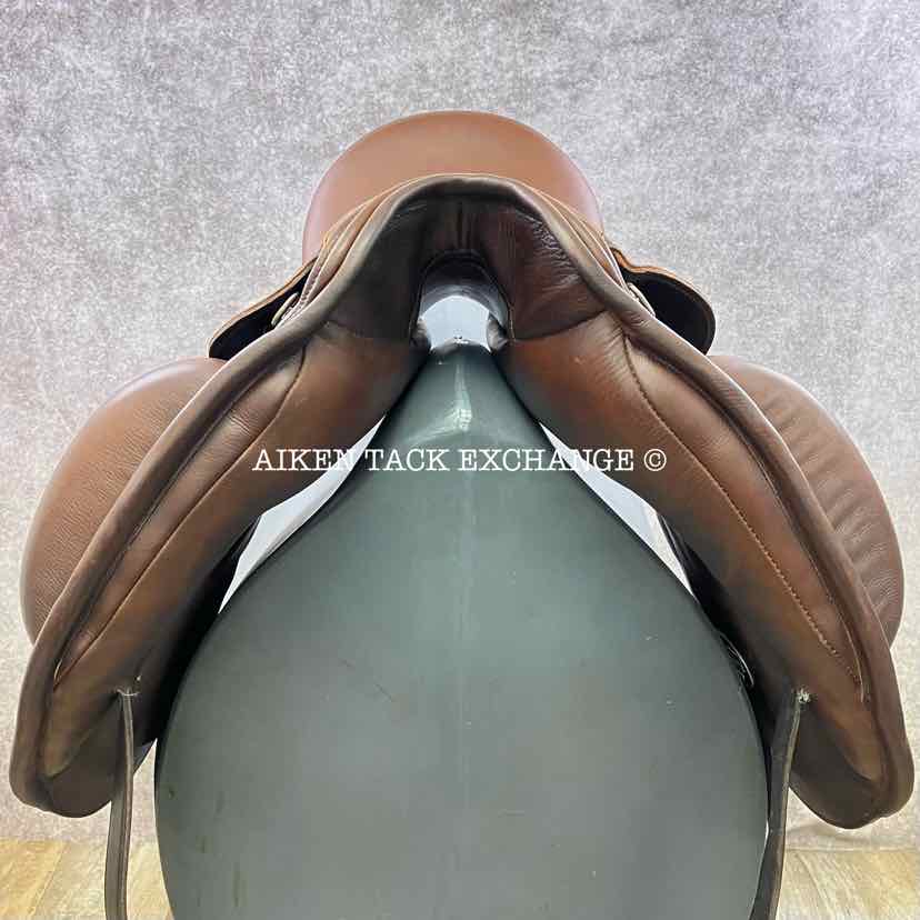 2021 Custom Saddlery Everest Monoflap Dressage Saddle, 18" Seat, Short Flap, Adjustable Tree, Wool Flocked Panels