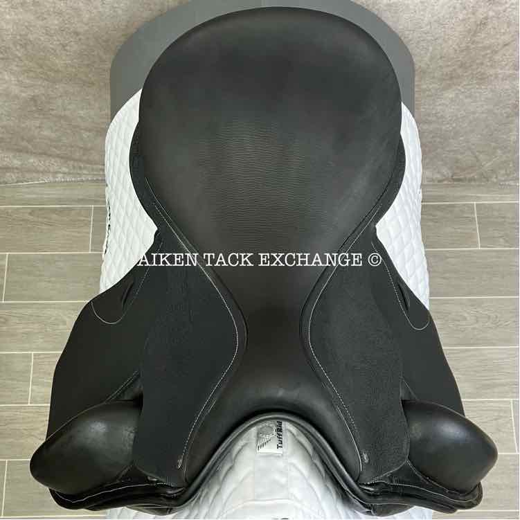 2024 Custom Saddlery Everest R Monoflap Dressage Saddle, 18" Seat, Adjustable Tree, Wool Flocked Panels