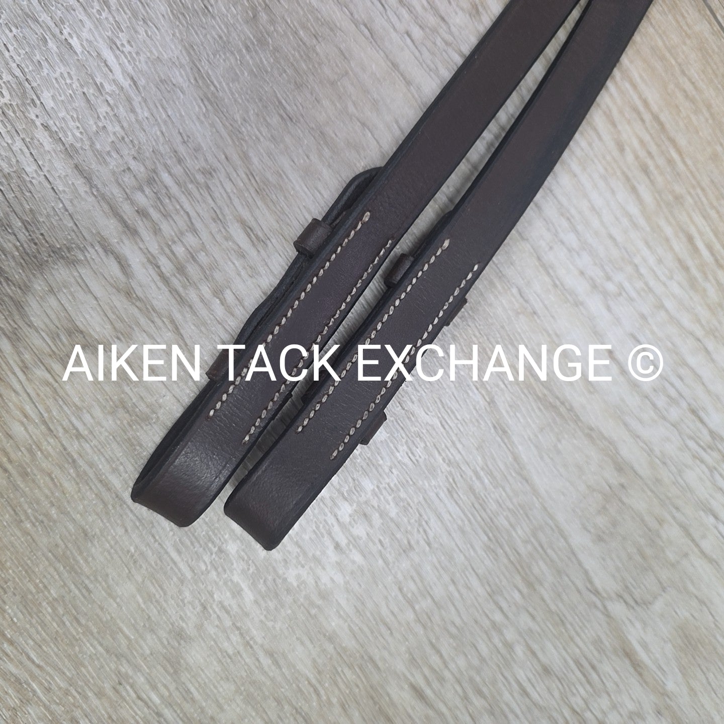 Fancy Stitched Bridle with Matching Reins, Brown, Oversize