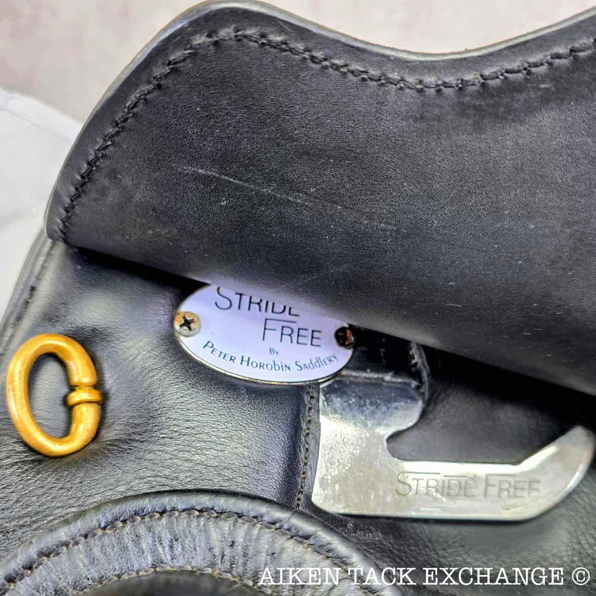 2017 Peter Horobin Stride Free Geneva Monoflap Dressage Saddle, 17.5" Seat, Extra Wide Tree, Wool Flocked Panels