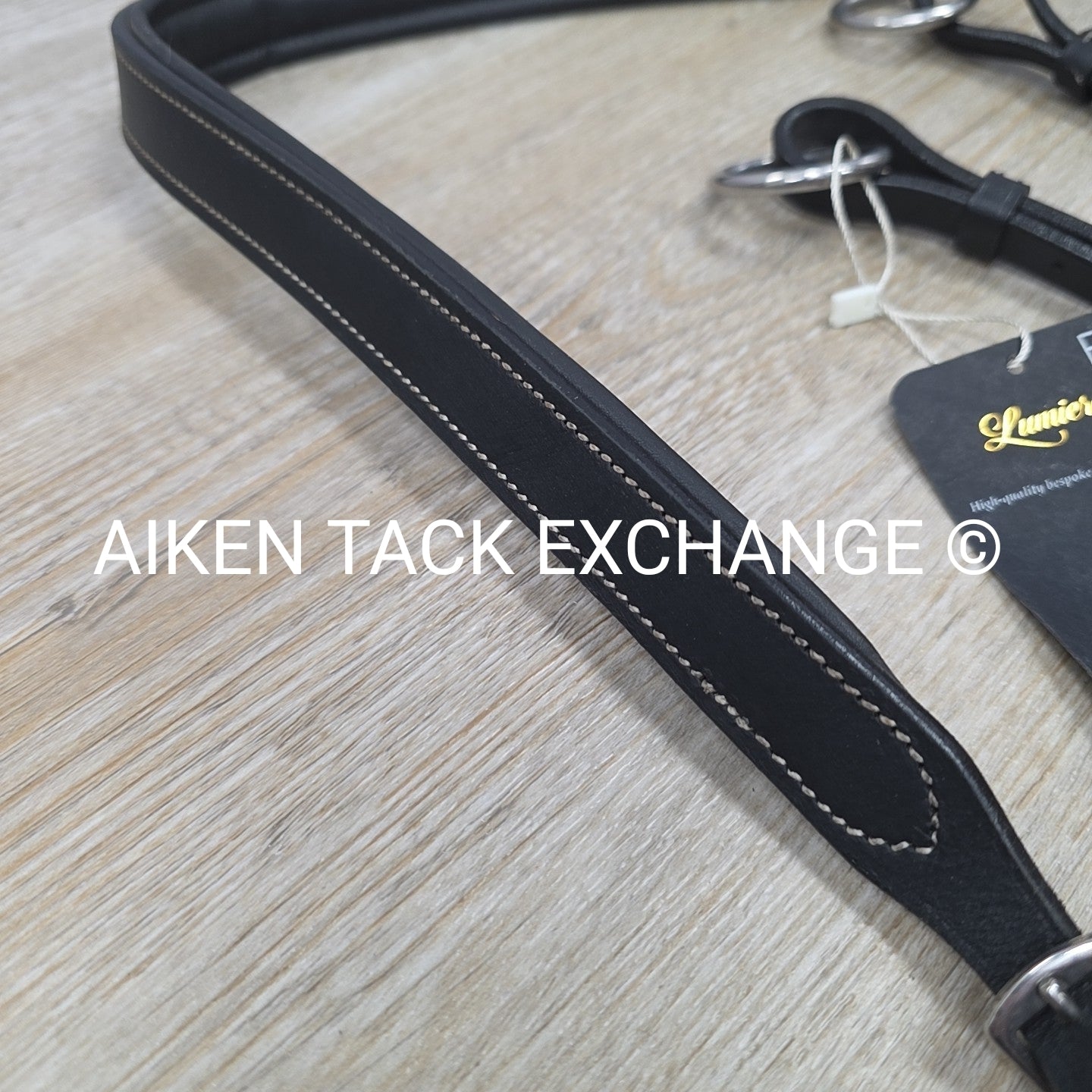 Lumiere "Anka" Breastplate with Running Martingale Attachment, Black, Size Full