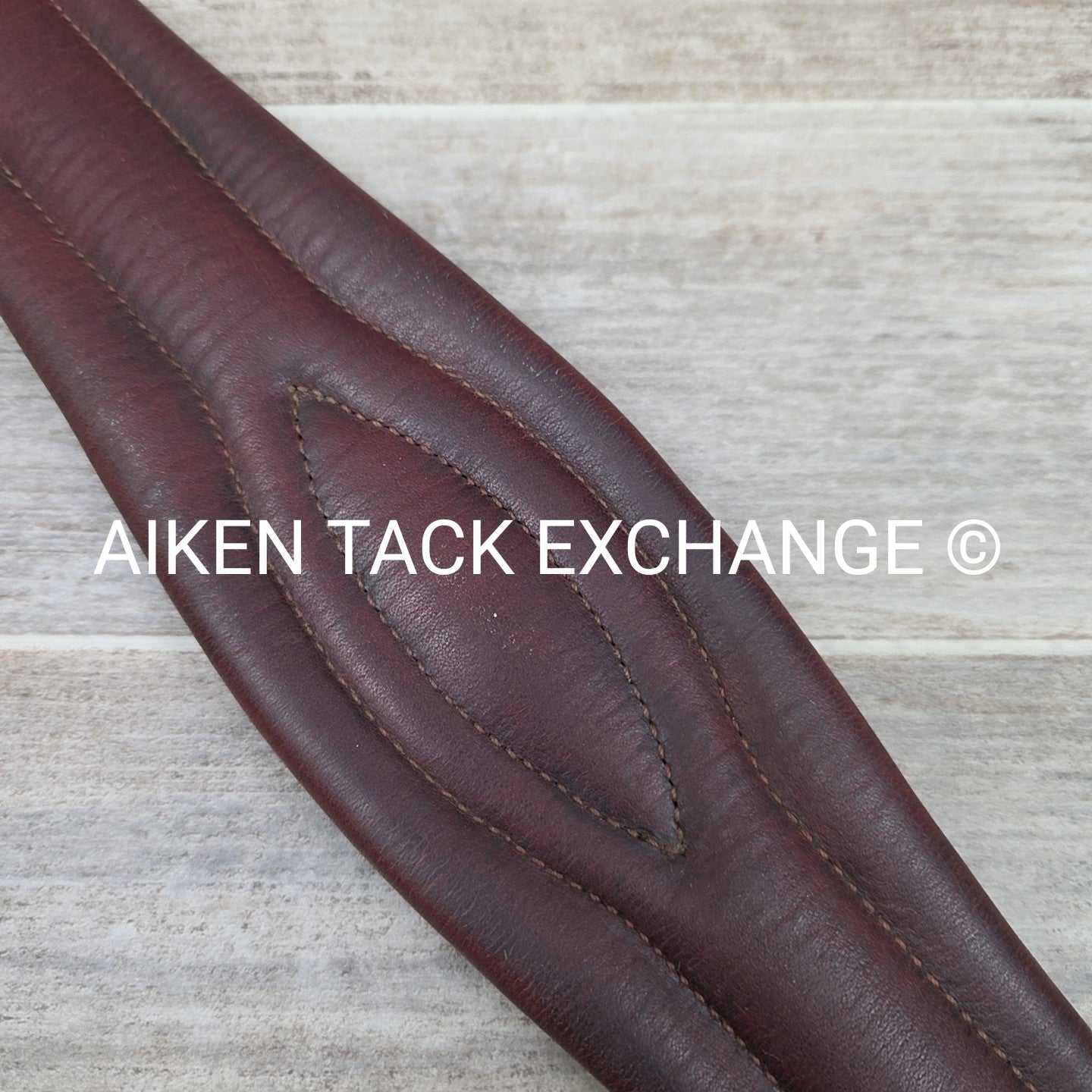 CWD Classic Leather Girth with Double End Elastic, Brown, 52"
