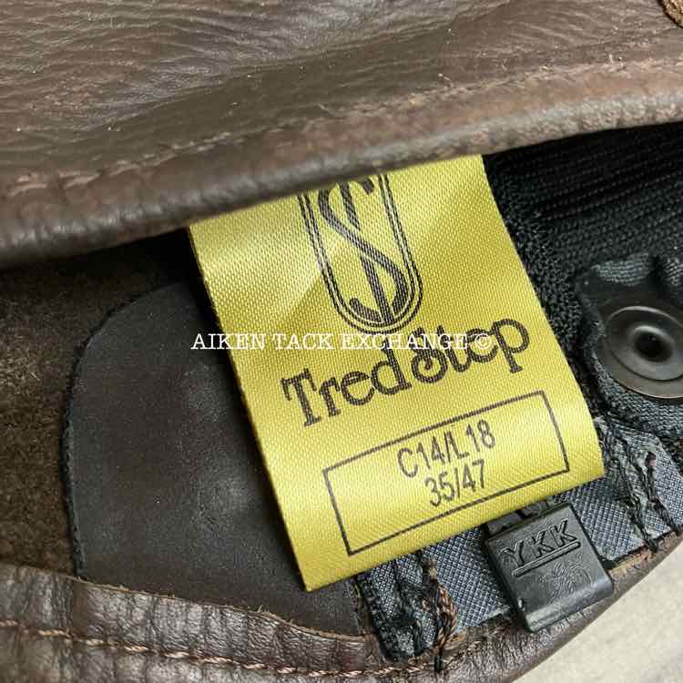 Tredstep Deluxe Half Chaps, Brown, Size 14" Calf 18" Height