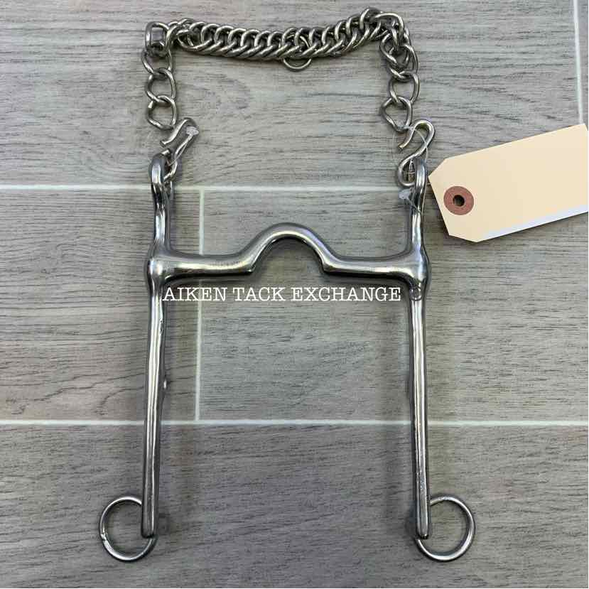 Korsteel Mullen Mouth Ported Fixed Cheek Weymouth Bit 4.75"