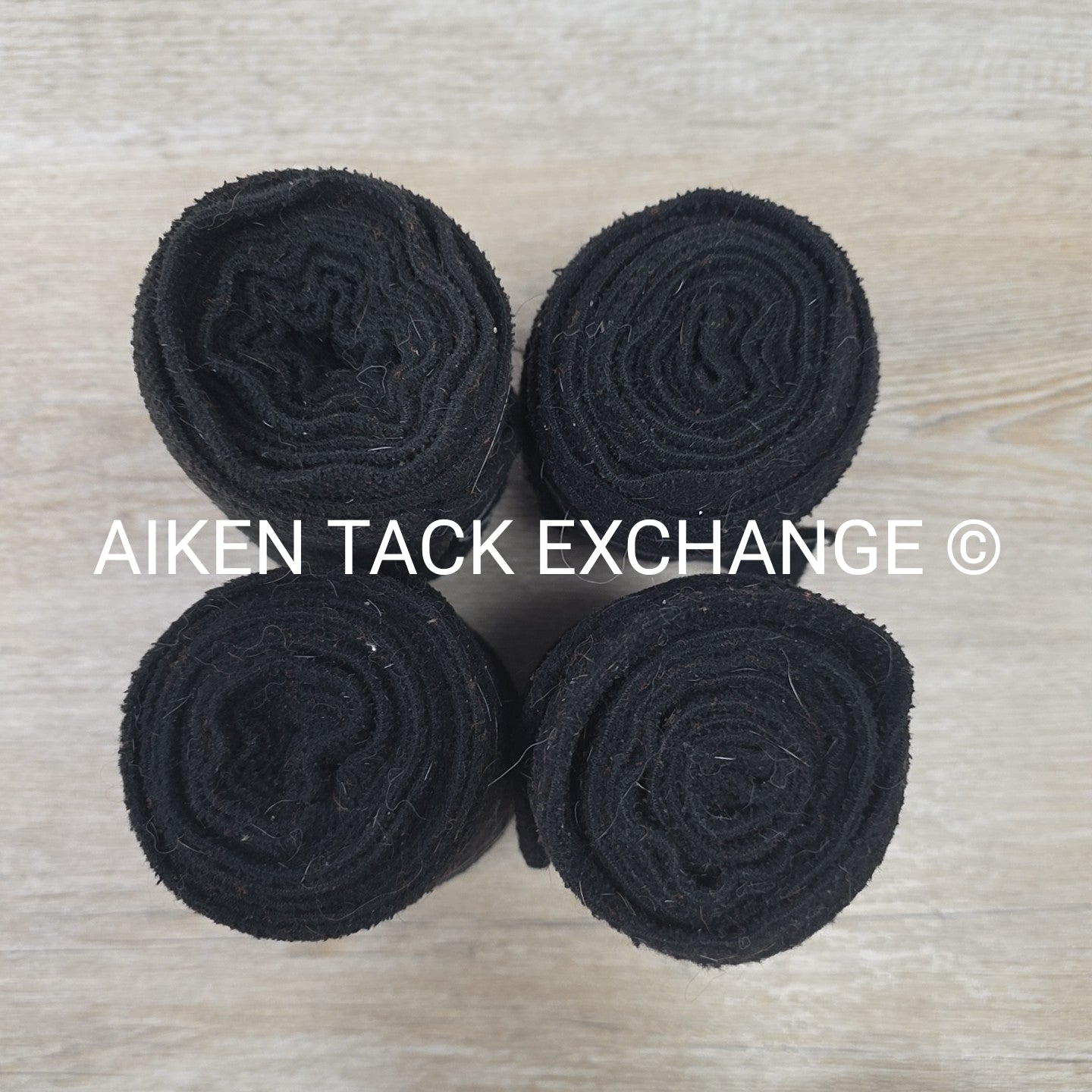 Centaur Fleece Polo Wraps, Black, Set of 4