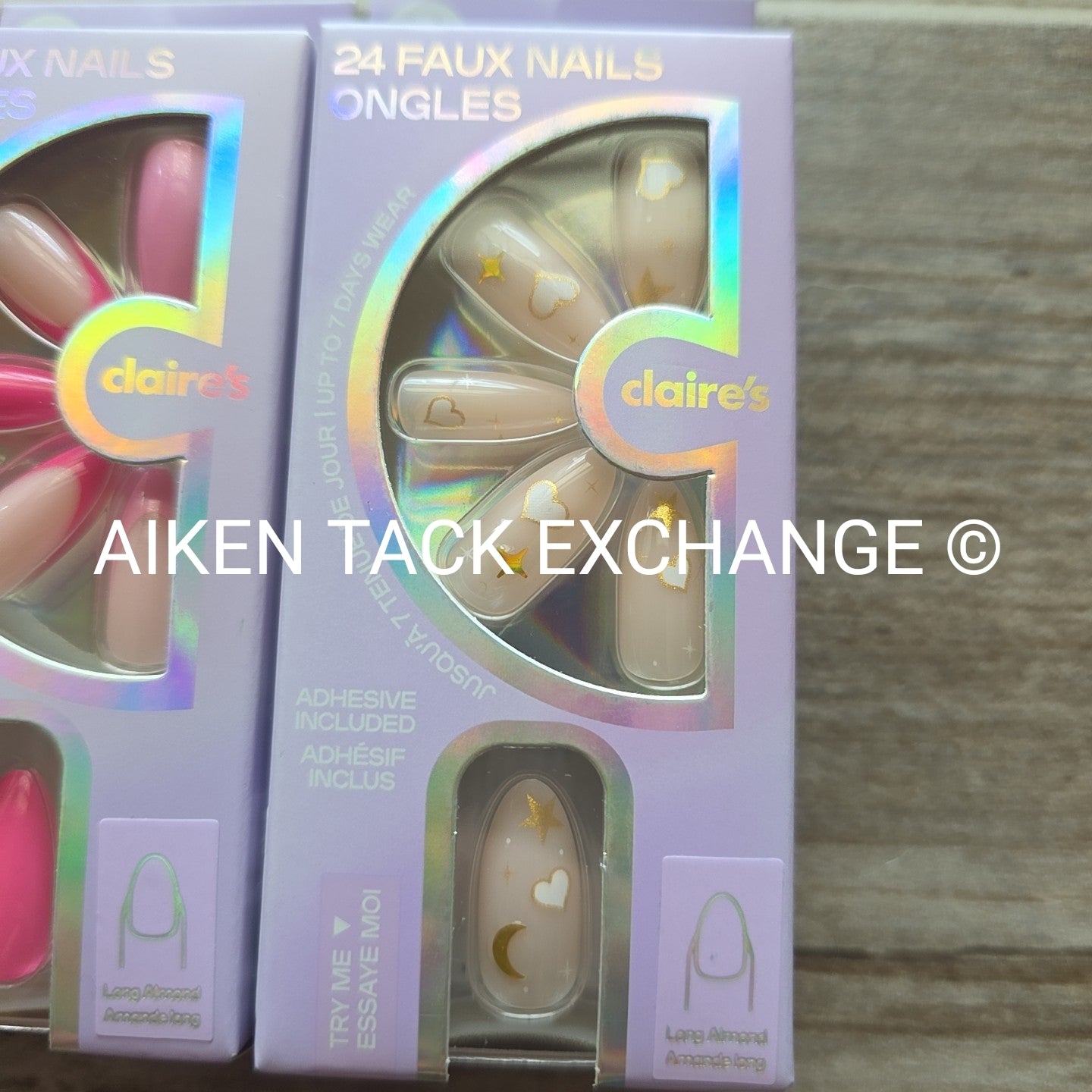 Claire's Press-On Nails (2 Sets) - 24 Count Each (48 Total)