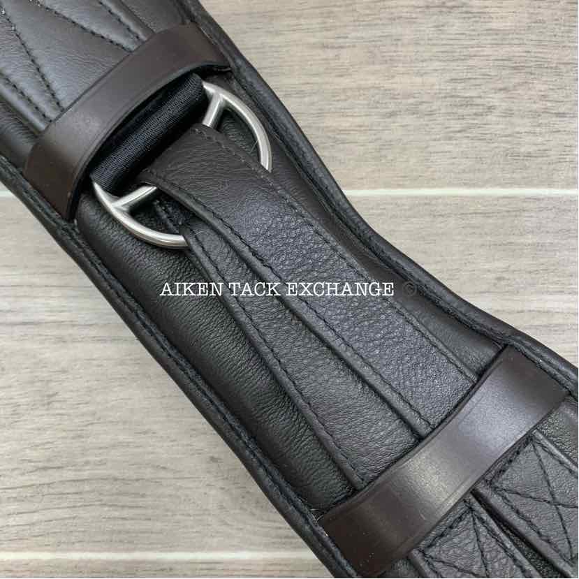 Albion Humane Padded Leather Dressage Girth, Brown, 26"