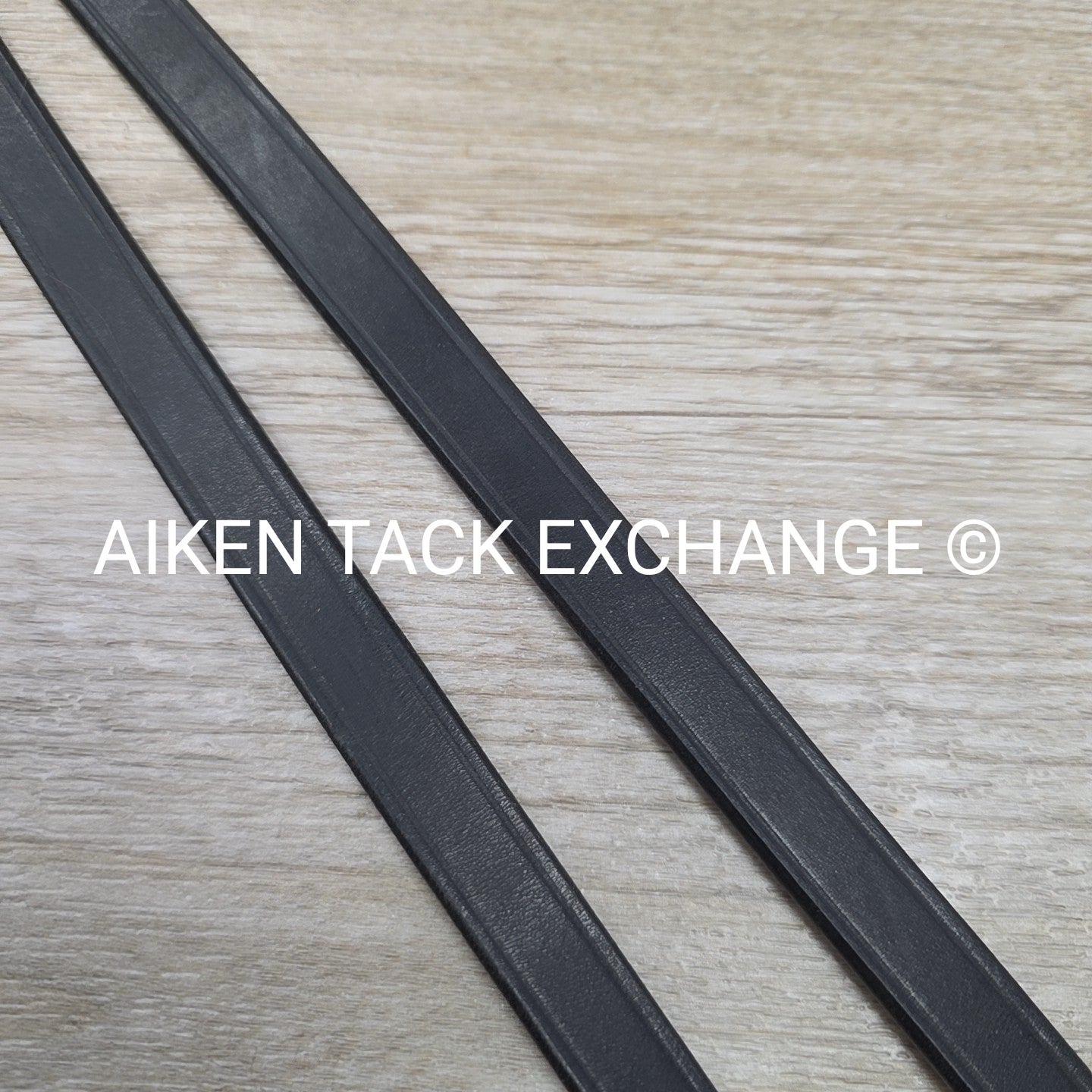 Leather Reins with Hand Stops, Black, Size Full