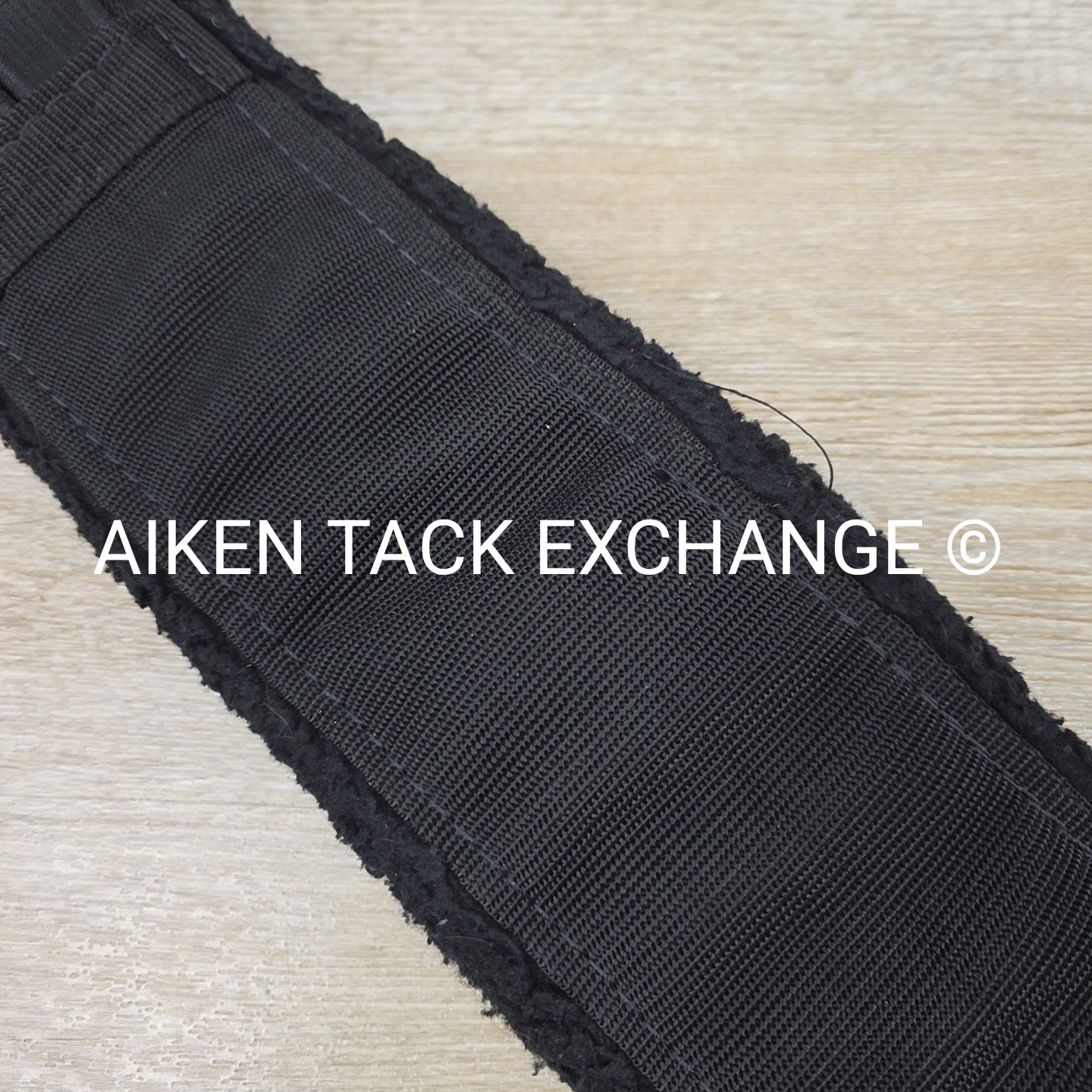Fleece Dressage Girth with Double Elastic, Black, 30"
