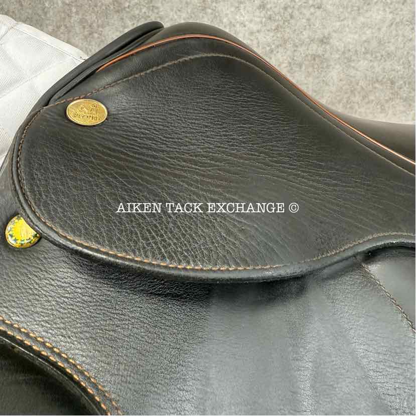 2009 Prestige Grand Dressage Saddle, 17" Seat, 33 Tree - Medium, Wool Flocked Panels