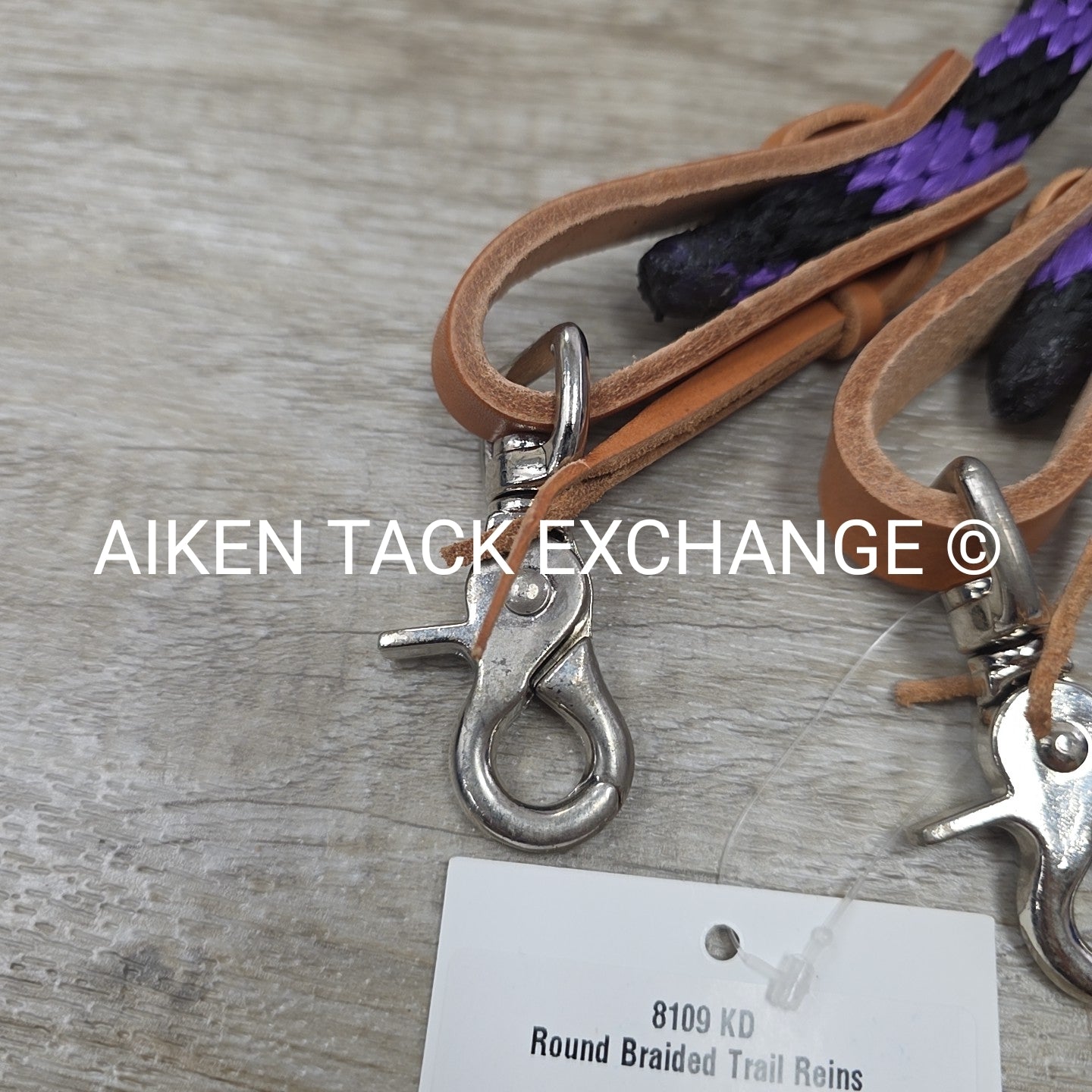 Mustang Round Braided Trail Reins, 1.5' x 8'