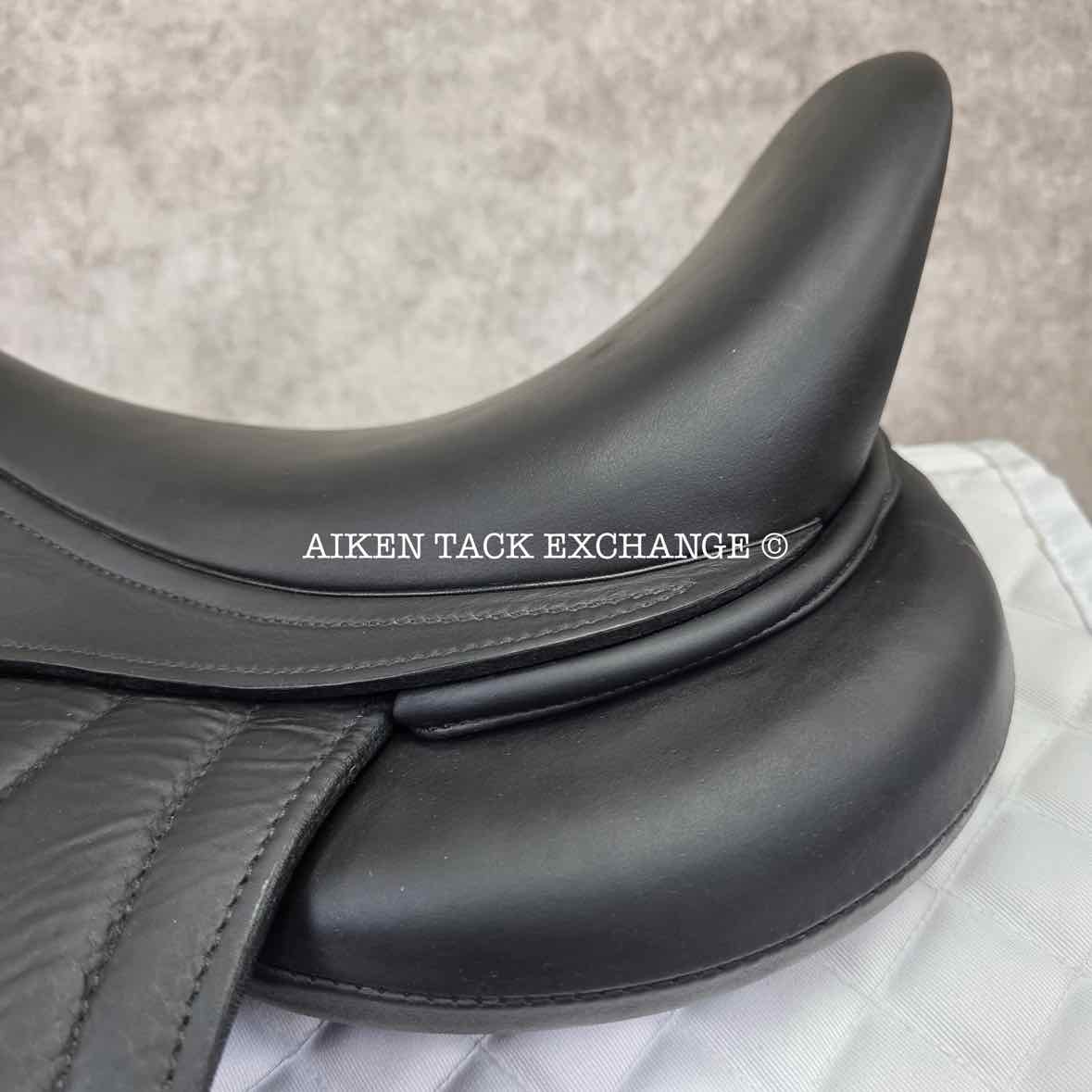 2016 Antares Cadence Monoflap Dressage Saddle, 17" Seat, 1N Flap - Short, M/MW Tree, Foam Panels, Full Buffalo Leather