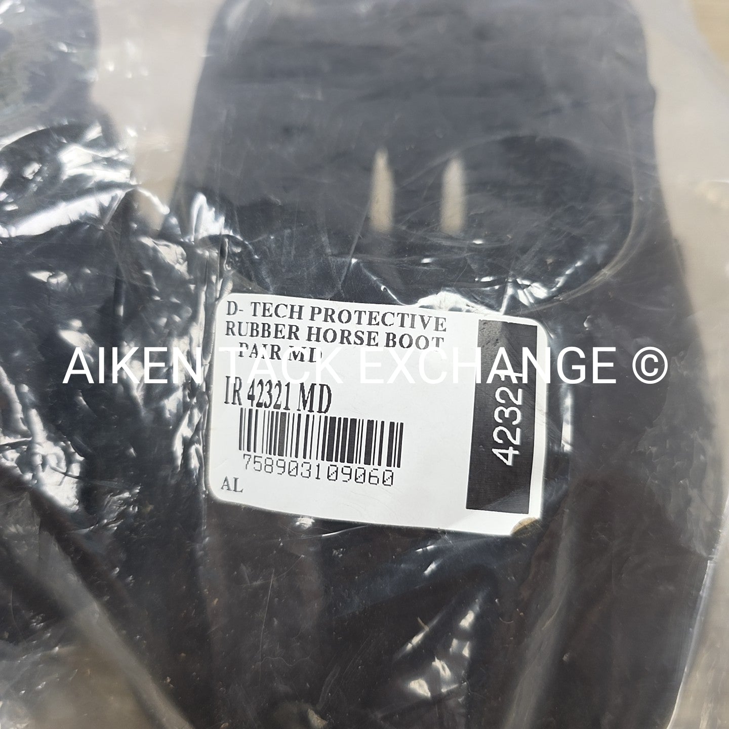 Dura-Tech Protective Rubber Horse Boots, 1 Pair, Size Medium