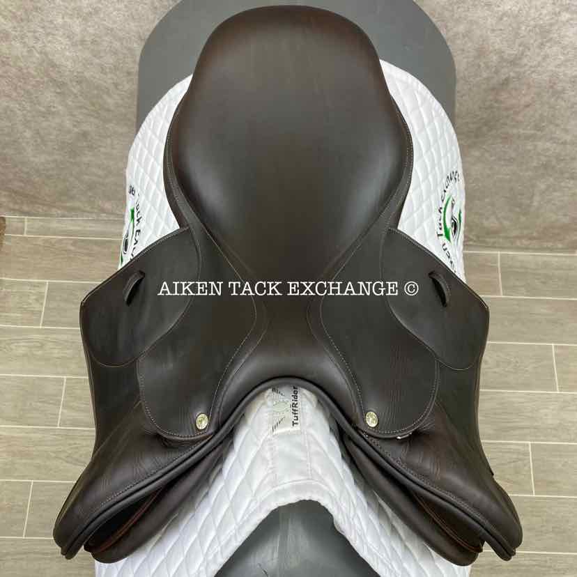 **SOLD** 2011 Voltaire Palm Beach Close Contact Jump Saddle, 17" Seat, 1 Flap, Medium Wide Tree, FIN Panels, Full Buffalo Leather