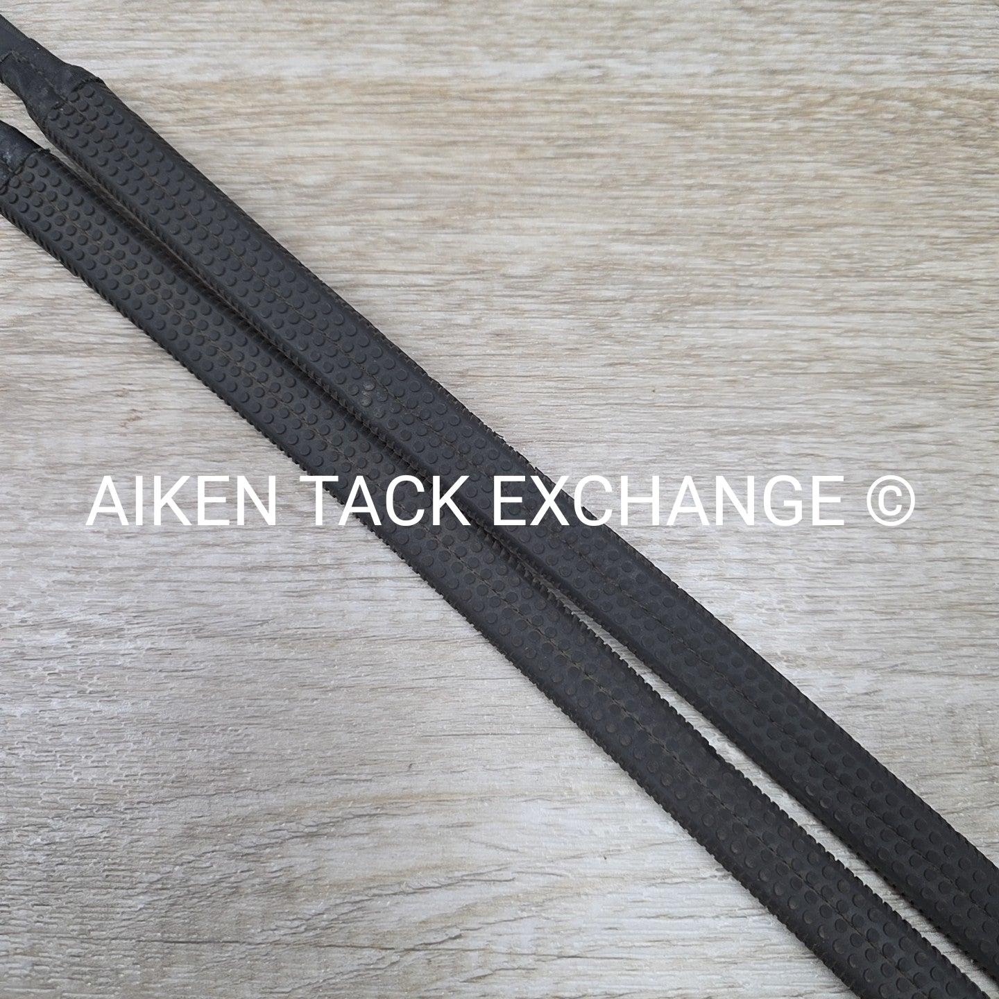 Rubber Grip Reins, Black, 54"