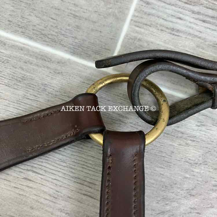 Ovation Elastic Flat Breastplate, Brown, Size Full