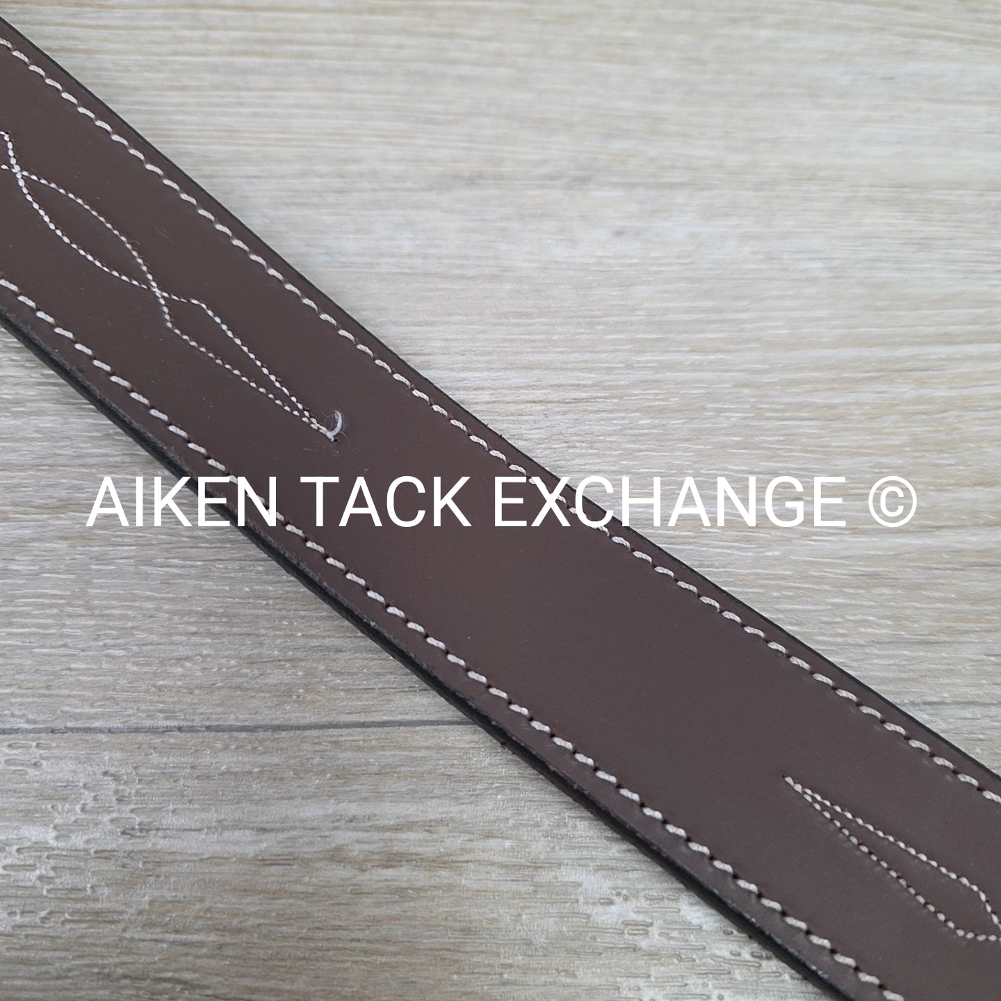 Dover Saddlery Fancy Stitched Leather Belt, Brown, 30