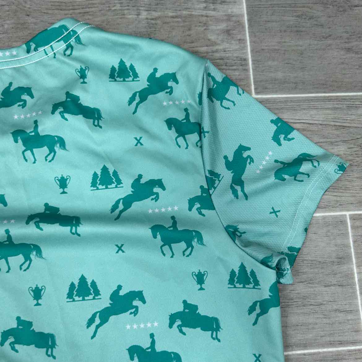 Short Sleeve Polyester Shirt, Women's XL
