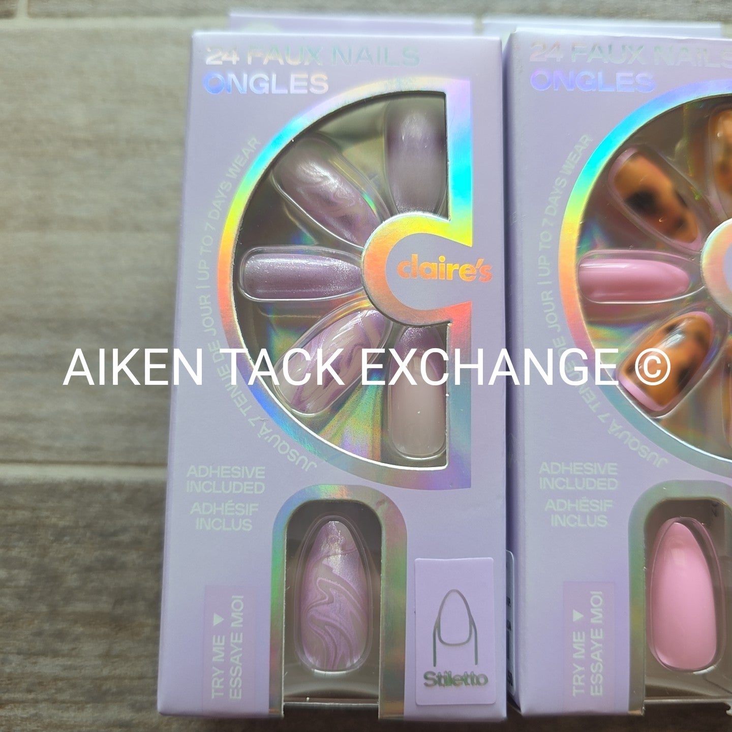 Claire's Press-On Nails (2 Sets) - 24 Count Each (48 Total)