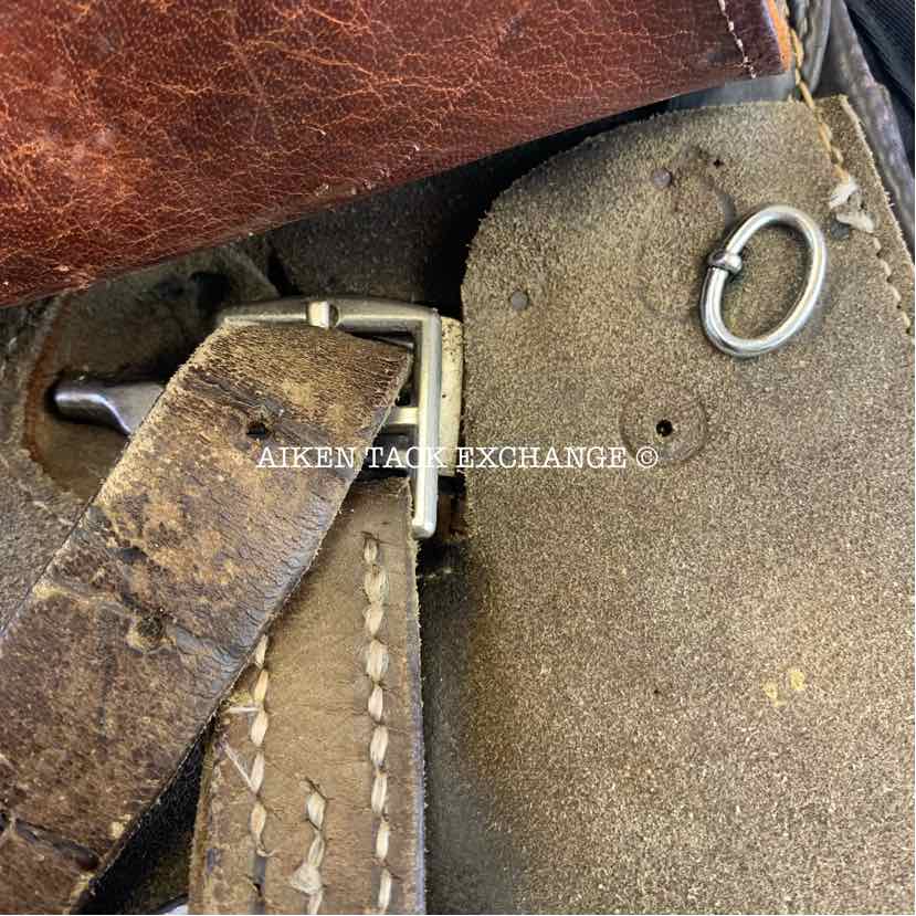 Gladiator Polo Saddle, 18" Seat, Narrow Tree, Foam Panels, Comes with Stirrups & Leathers
