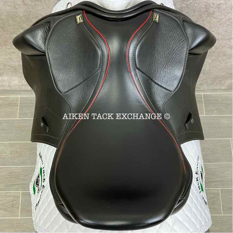 **SOLD** 2017 Black Country Dante Dressage Saddle, 17.5" Seat, Short Flap, Medium Wide Tree, Wool Flocked Serge Panels
