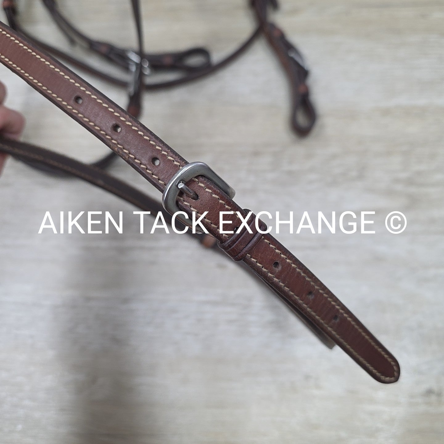 Antares Monocrown Figure 8 Bridle, No Reins, Brown, Oversize (3)
