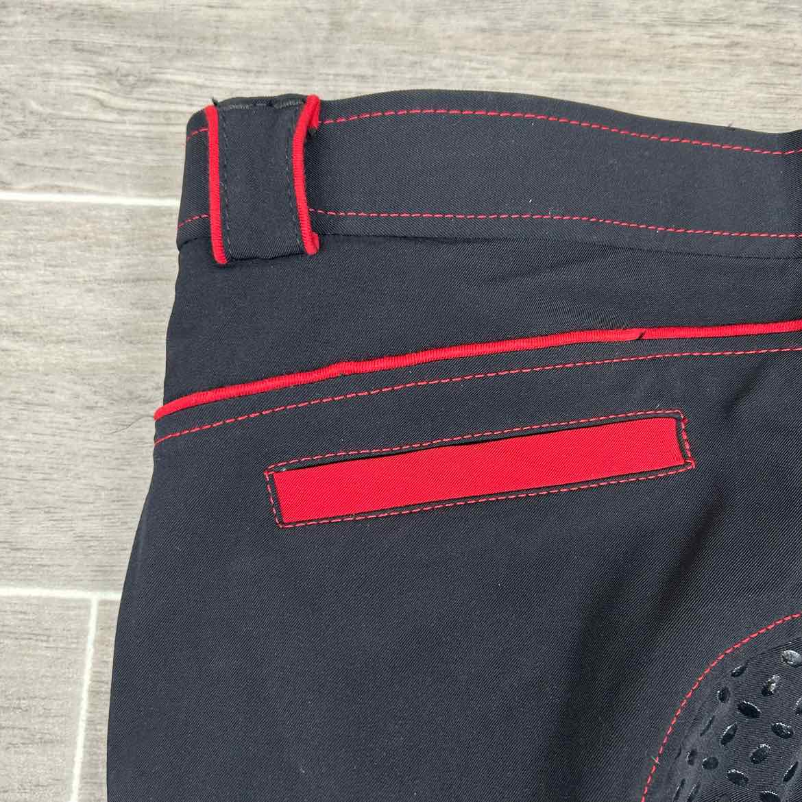 KL Select USG "IDA Smart" Silicone Grip Full Seat Breeches, Size 30