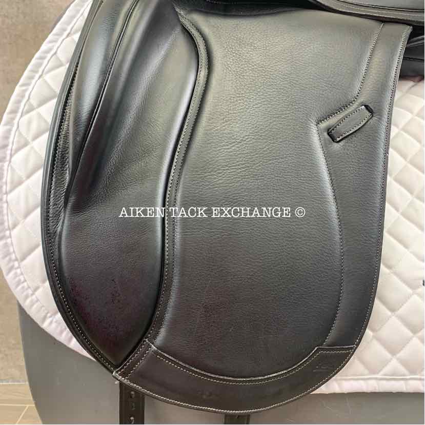 2019 PDS Carl Hester Integro II Monoflap Dressage Saddle, 18" Seat, Adjustable Tree - Changeable Gullet, Wool Flocked Panels