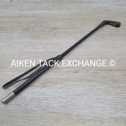 County Riding Crop / Whip with Loop Handle, Black
