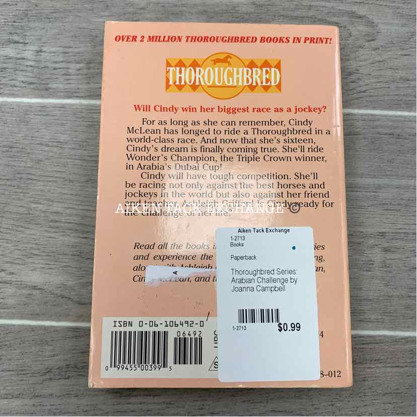 Thoroughbred Series: Arabian Challenge by Joanna Campbell