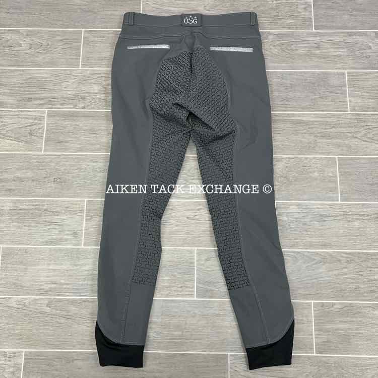 KL Select USG "Meghan" Silicone Grip Full Seat Breeches, Size 32