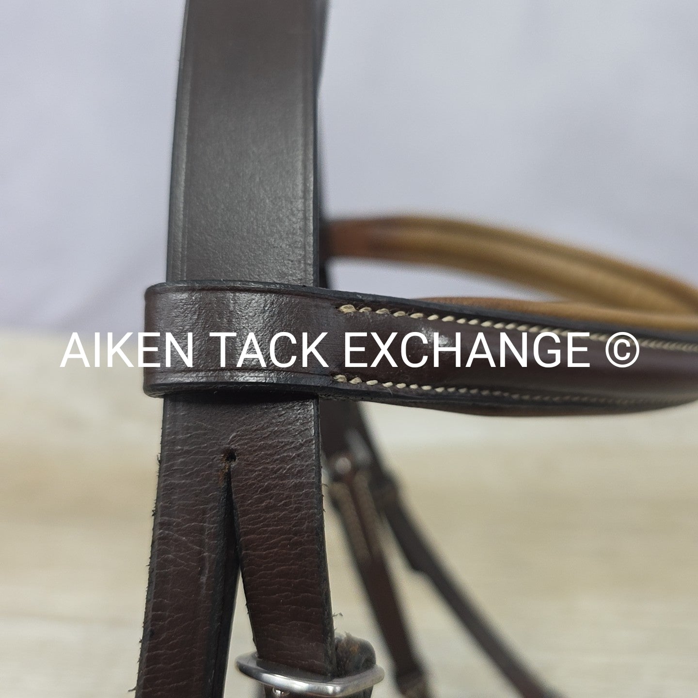 Plain Raised Bridle, No Reins, Brown, Size Pony